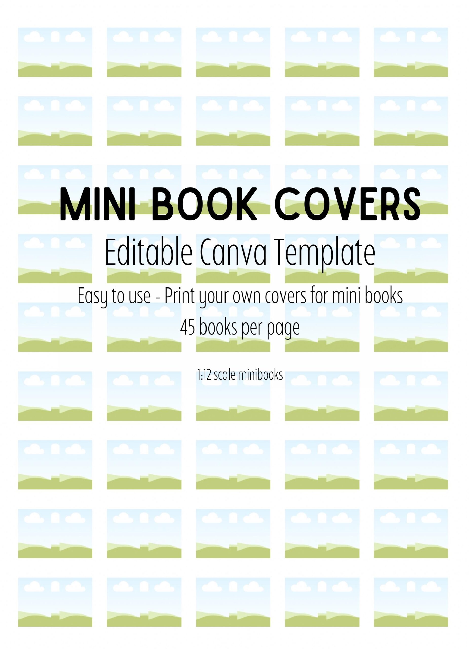 Free Printable Mini Book Template Free Printable Mini Book Template