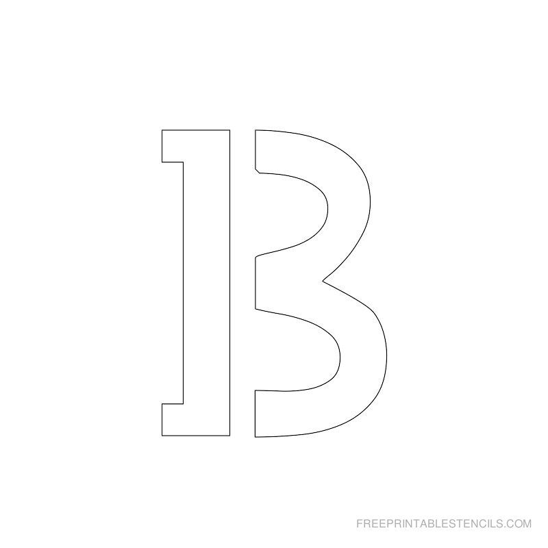 1 Free Printable 2 Inch Letter Stencils A Z 1 Free Printable 2 Inch Letter Stencils A Z