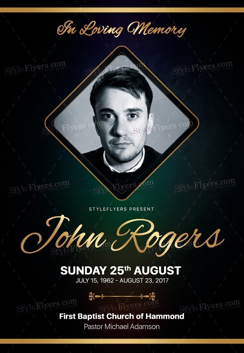 Free Printable Funeral Fundraiser Flyer Templates