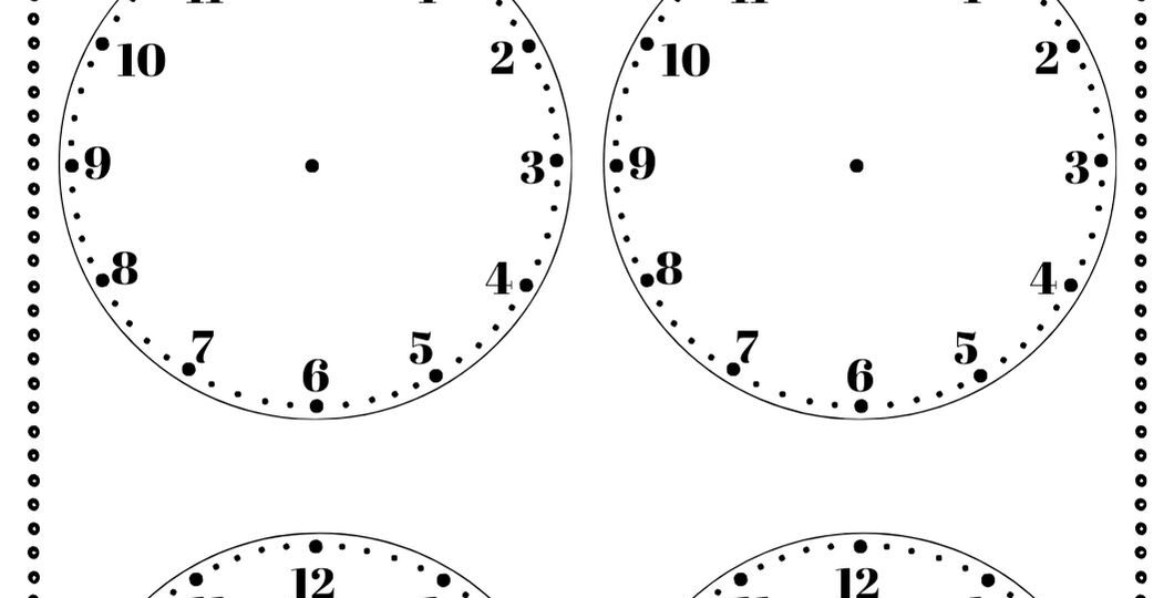 10 Free Printable Clock Face Worksheets Teach Prints