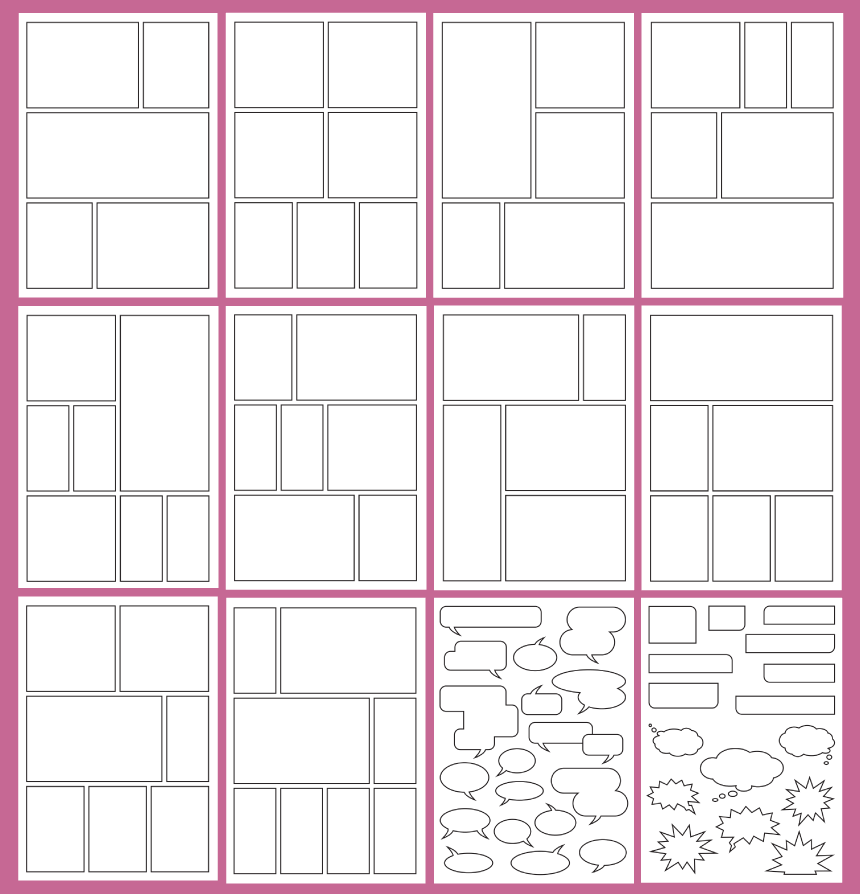 Free Printable Blank Comic Strips Free Printable Blank Comic Strips