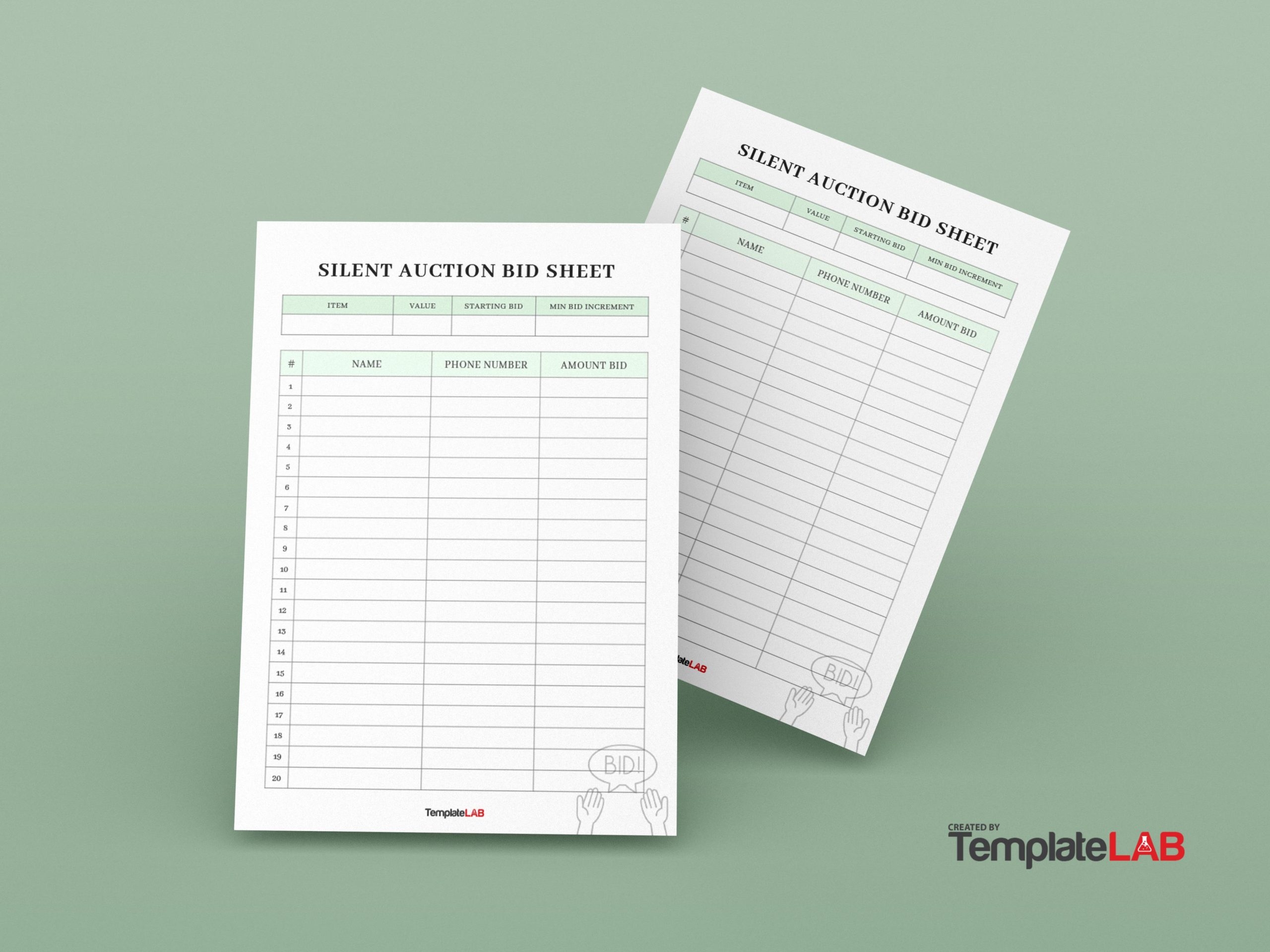 12 Best Silent Auction Bid Sheet Templates Word PDF Excel 12 Best Silent Auction Bid Sheet Templates Word PDF Excel