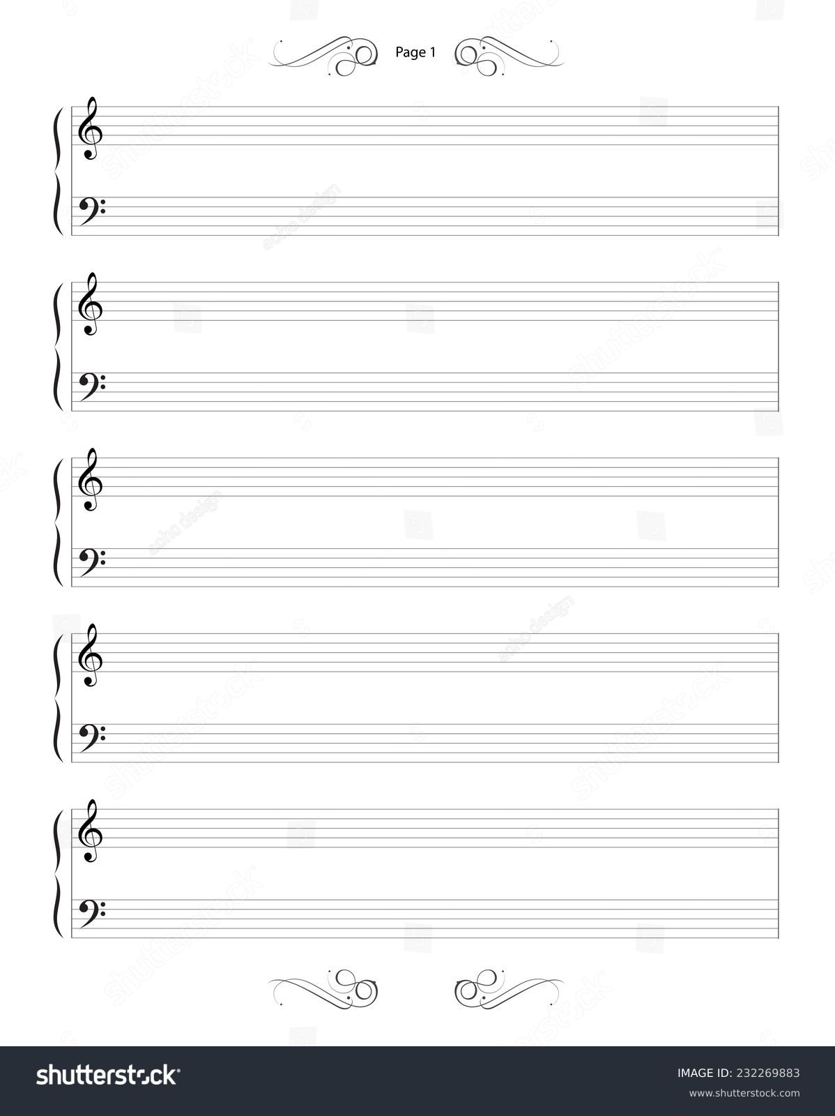 Blank Printable Sheet Music Free