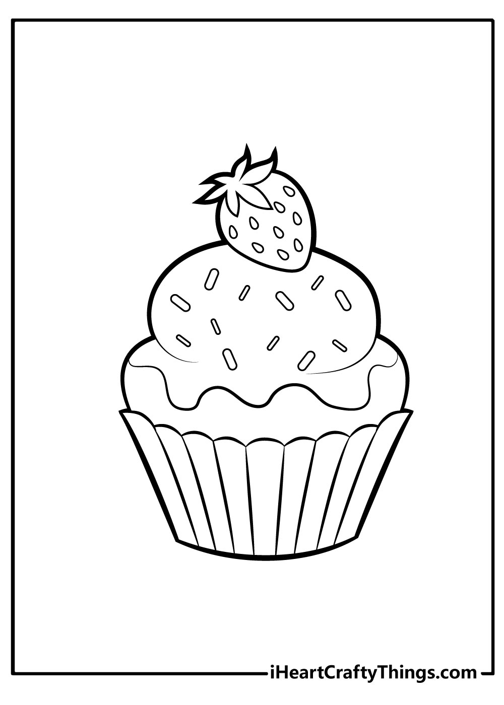 15 Cupcake Coloring Pages 100 Free Printables  15 Cupcake Coloring Pages 100 Free Printables