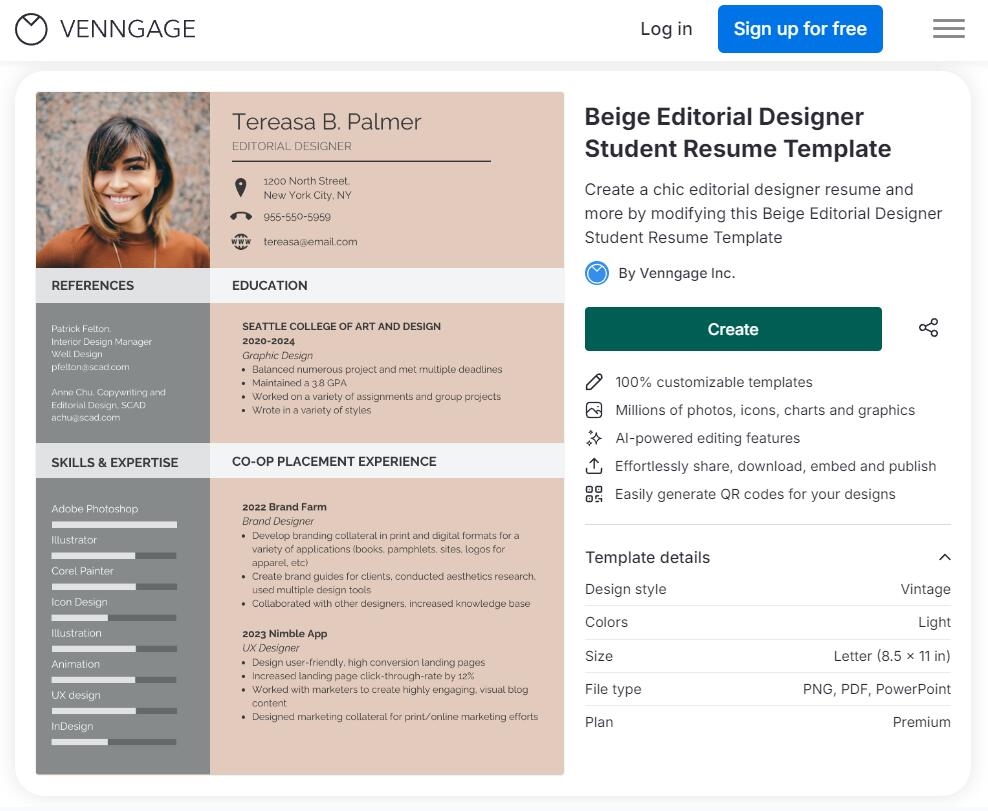 Simple Resume Template Blank Printable