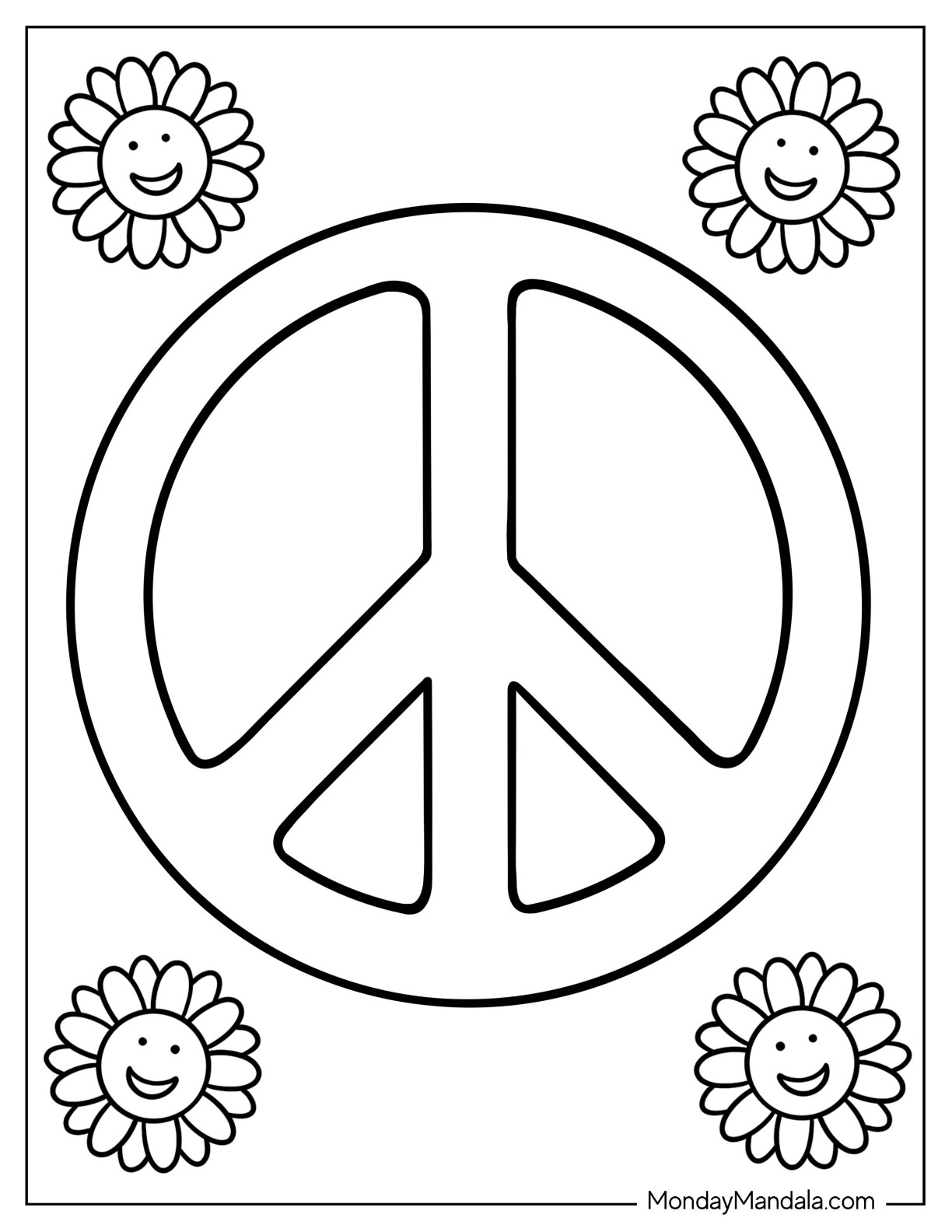 Free Printable Peace Sign Templates Free Printable Peace Sign Templates