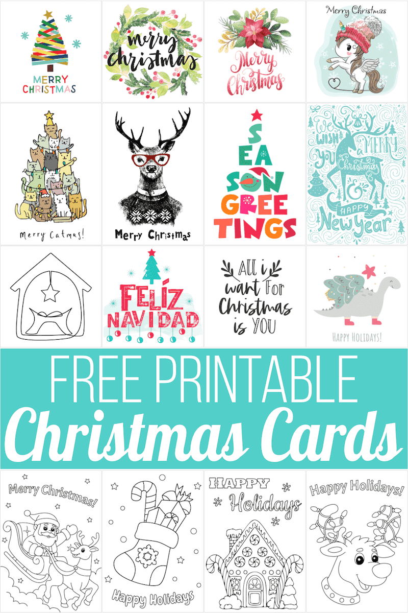 160 Free Printable Christmas Cards For 2025