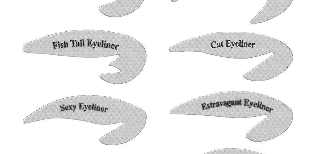 16pcs Eyeliner Stencils Eyeliner Eyeshadow Stencils Cat Kit Eyelin Worksheets Library