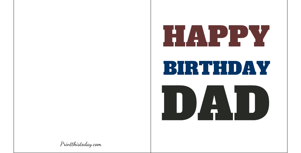 18 Cute And Elegant Free Printable Birthday Cards For Dad