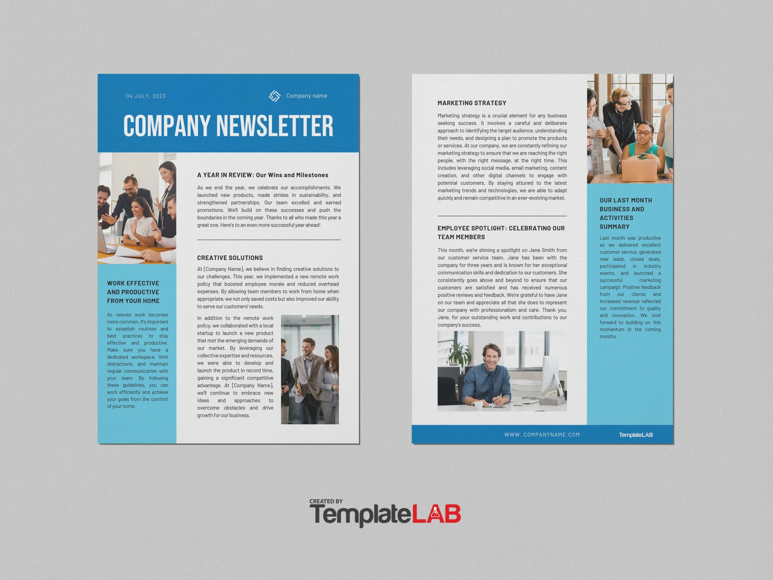 Free Printable Newsletter Templates Free Printable Newsletter Templates