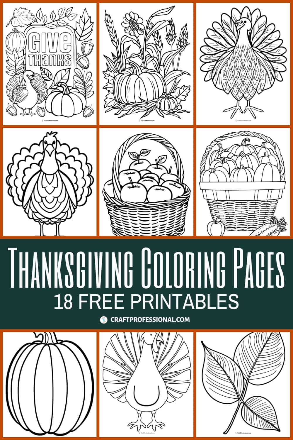 18 Thanksgiving Coloring Pages 18 Thanksgiving Coloring Pages