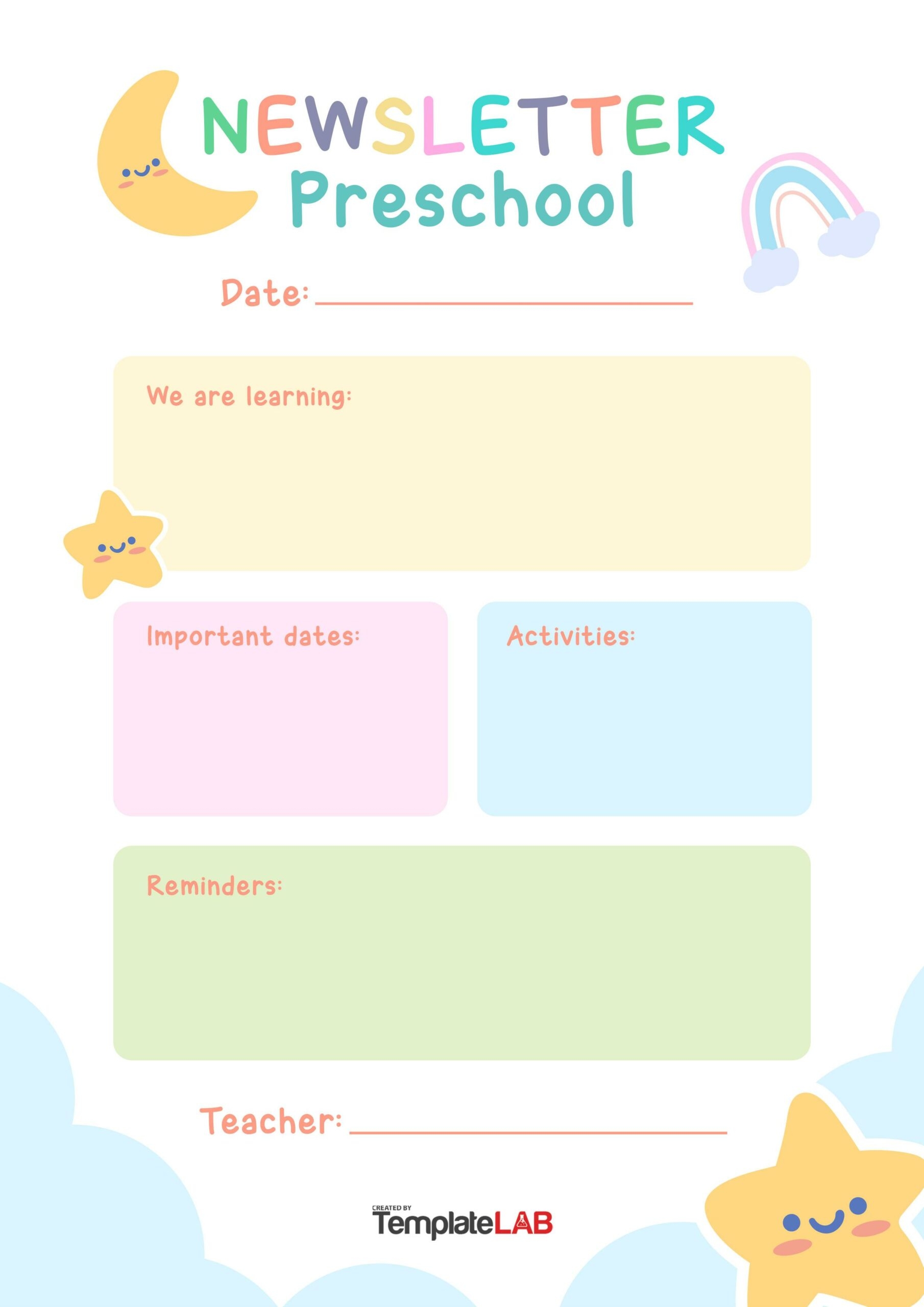 Free Printable Newsletter Templates For Preschool Free Printable Newsletter Templates For Preschool