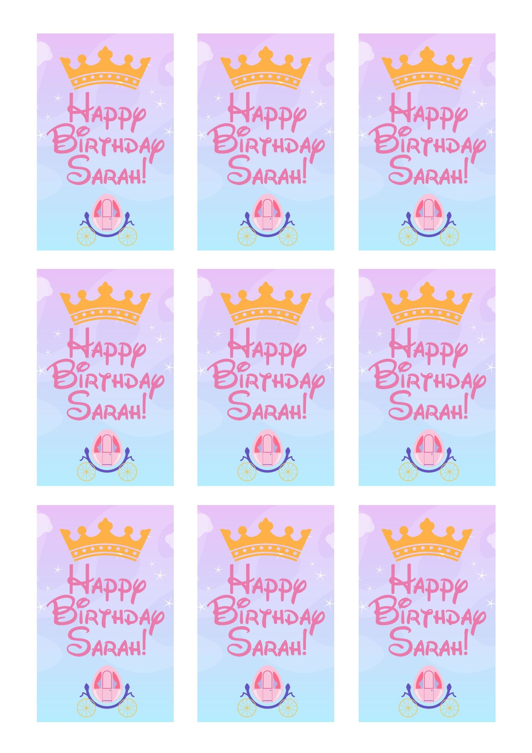 Free Printable Birthday Tags Templates