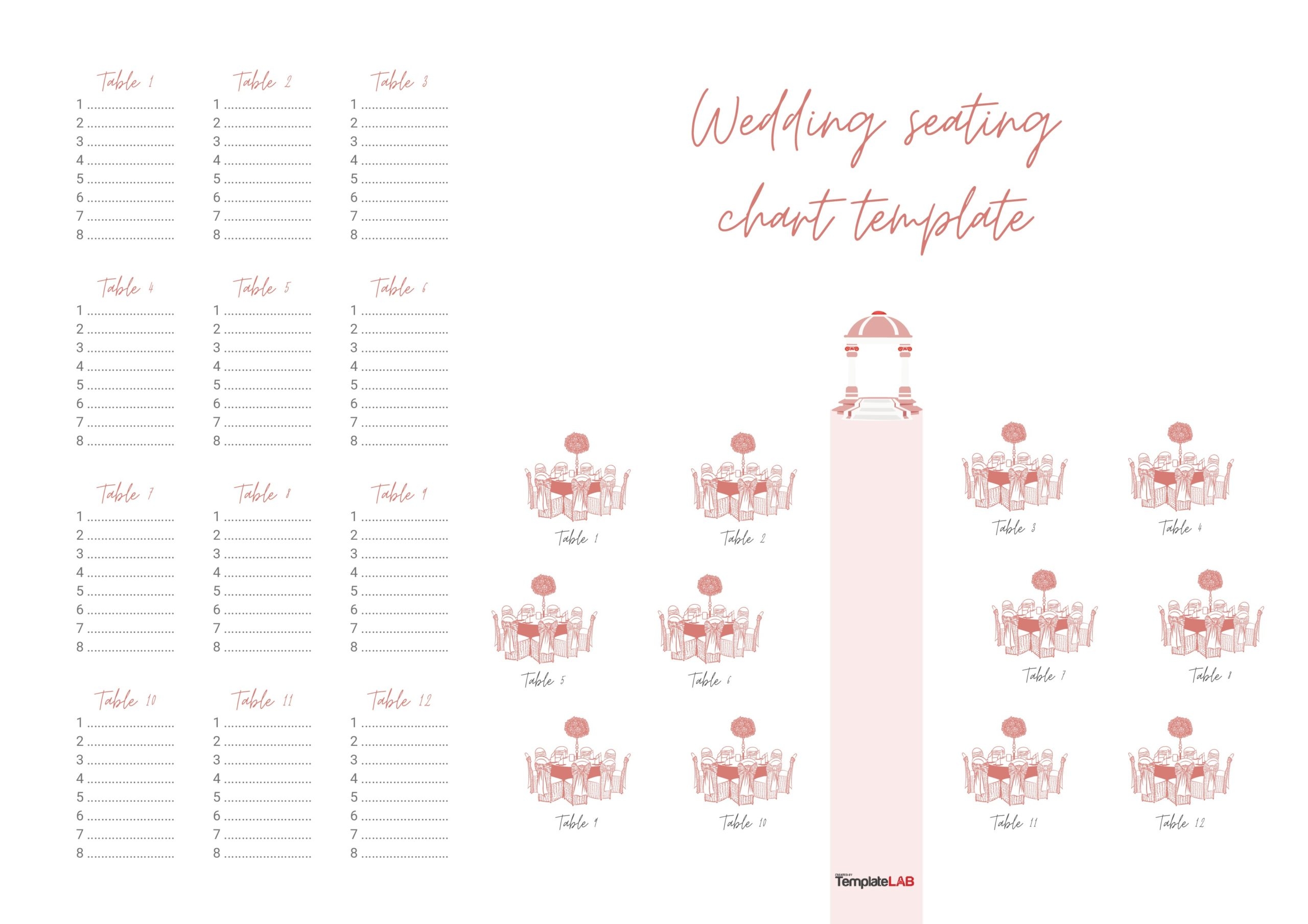 Free Printable Seating Chart Template