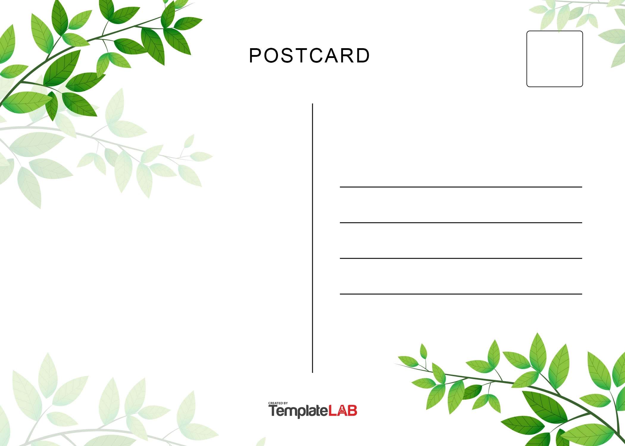 19 Printable Postcard Templates U0026 Designs Word PDF PSD 