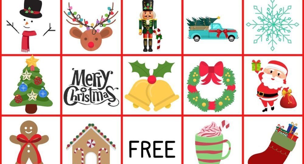 20 Best Free Printable Christmas Bingo Card Games 2024
