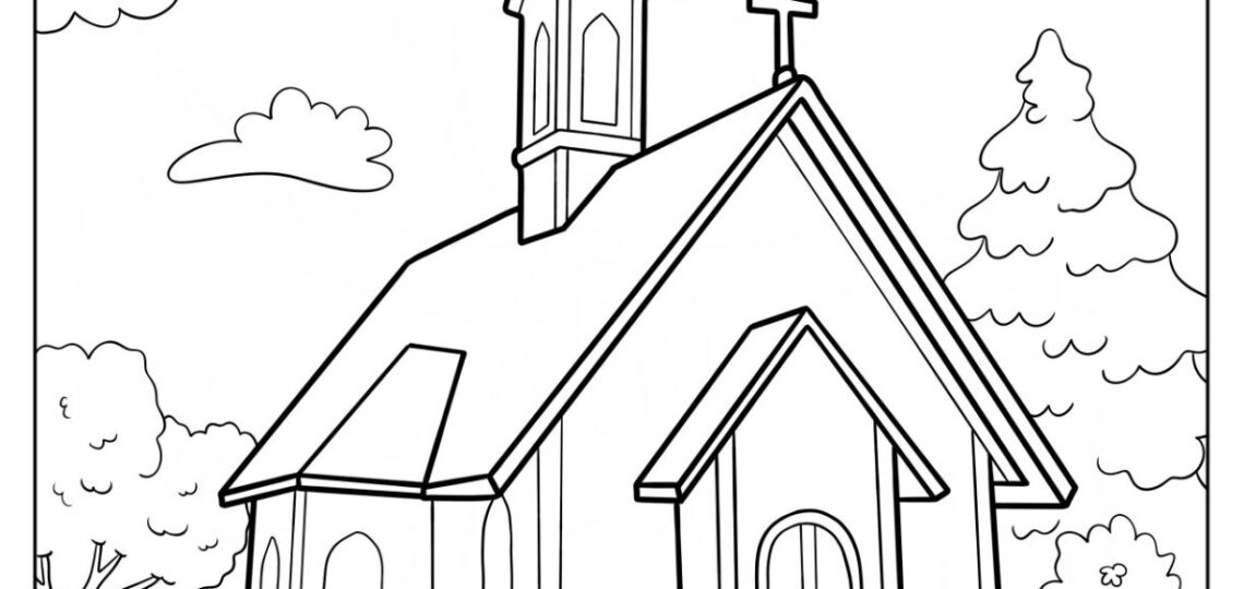 20 Church Coloring Pages Free PDF Printables