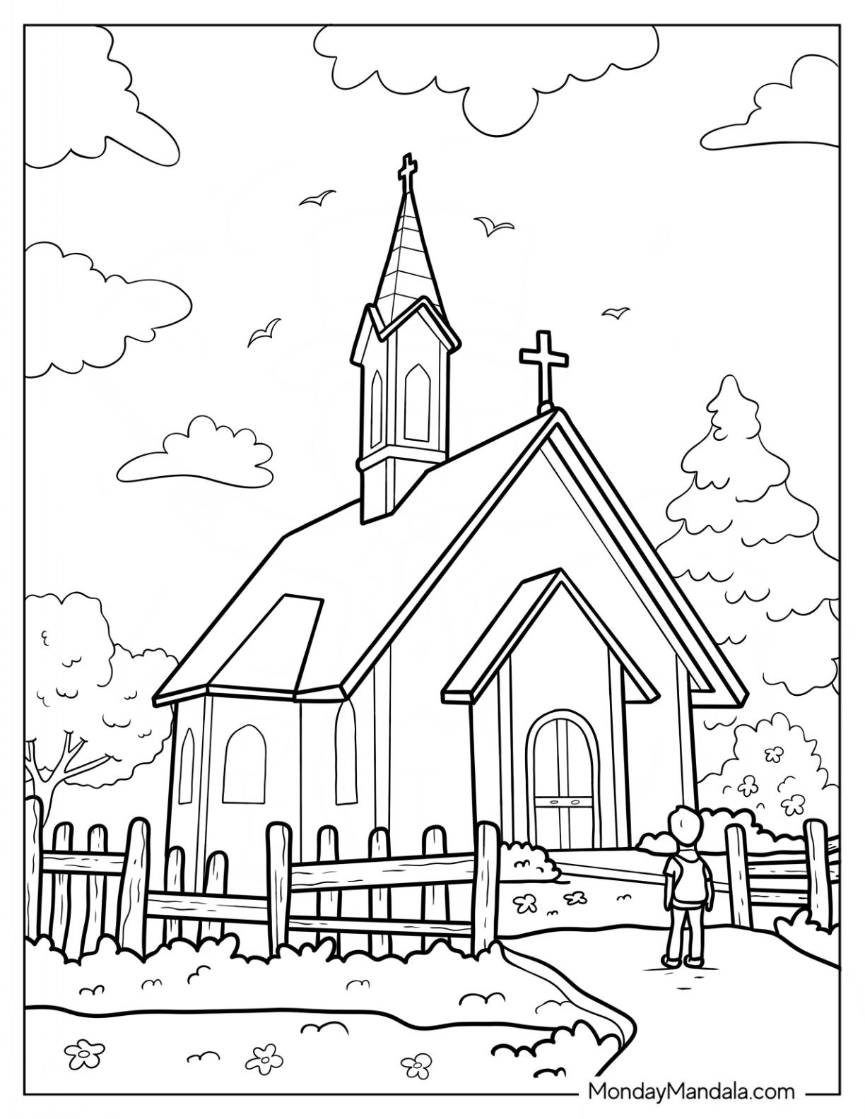 20 Church Coloring Pages Free PDF Printables 20 Church Coloring Pages Free PDF Printables