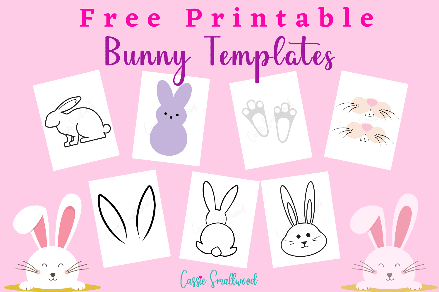 20 Cute Bunny Templates Cassie Smallwood 20 Cute Bunny Templates Cassie Smallwood