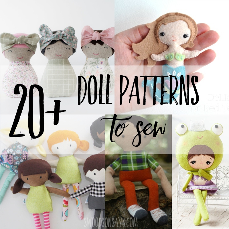 20 Doll Sewing Patterns Swoodson Says
