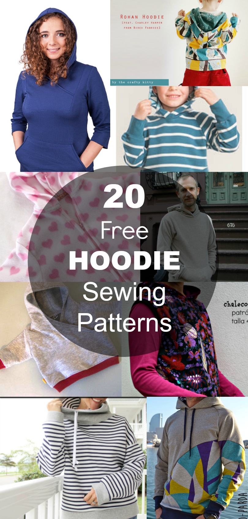 20 Hoodie Free Printable Sewing Patterns On The Cutting Floor Printable Pdf Sewing Patterns And Tutorials For Women