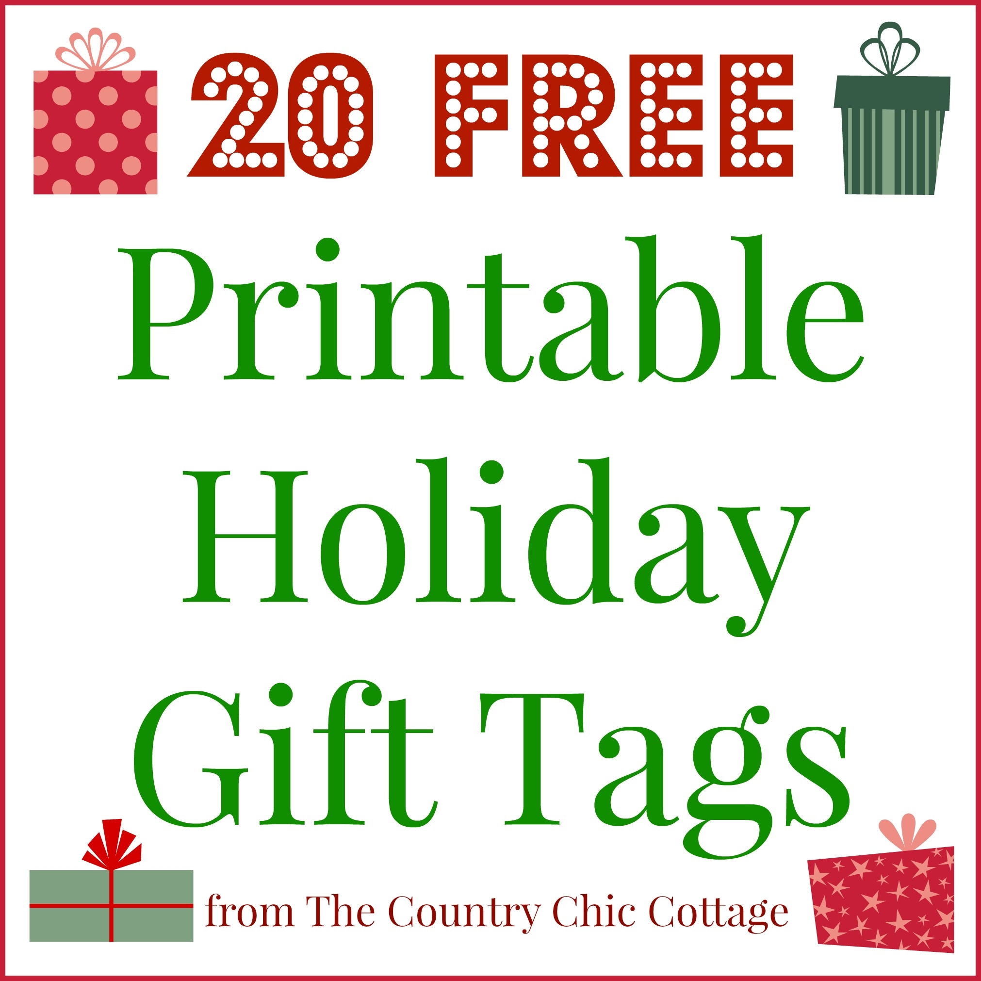 Free Blank Printable Christmas Tags Free Blank Printable Christmas Tags