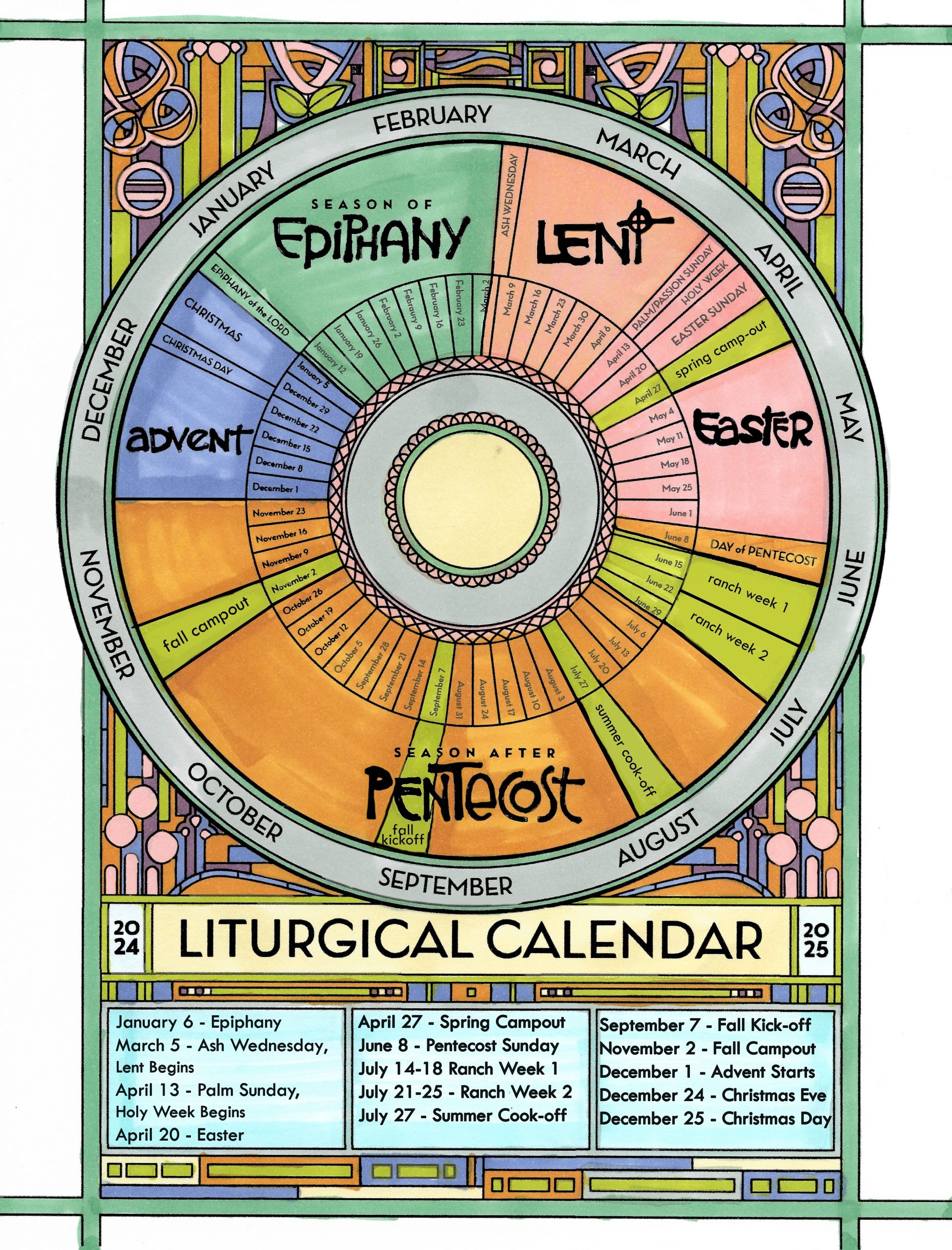 2024 2025 Liturgical Calendar Vine U0026 Branch