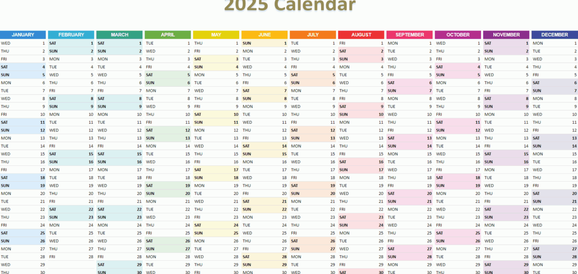 2025 Calendar