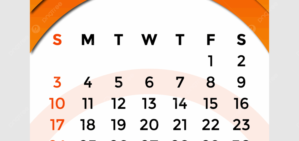 2025 Calendar Month Of August Vector Template Download On Pngtree