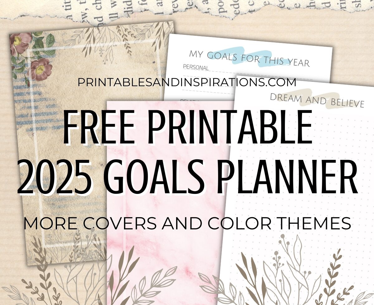 2025 Goals Planner PDF Free Printable Printables And Inspirations