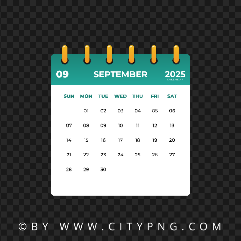 2025 September Monthly Calendar Page Citypng 2025 September Monthly Calendar Page Citypng