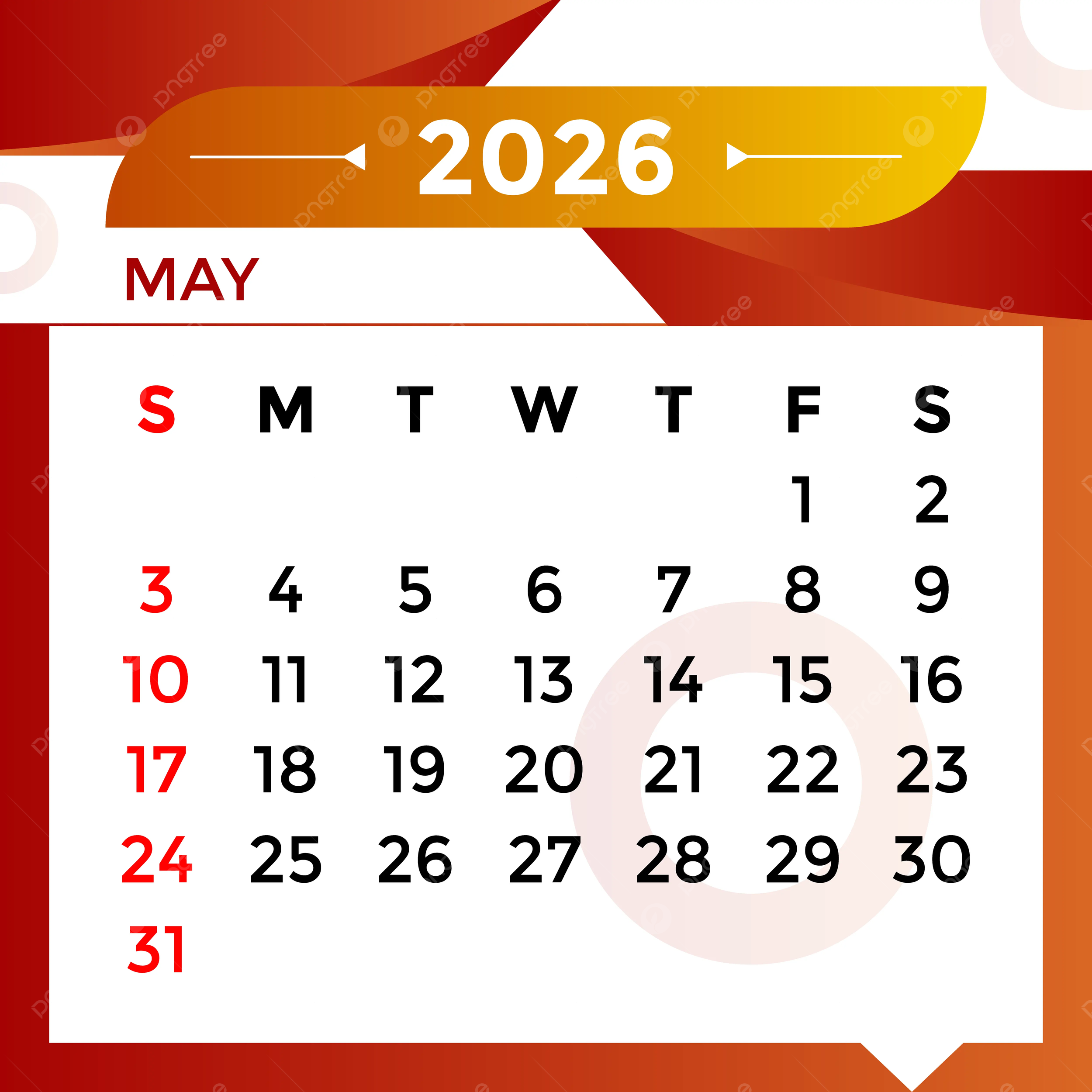 2026 May Month Calendar Vector Template Download On Pngtree 2026 May Month Calendar Vector Template Download On Pngtree