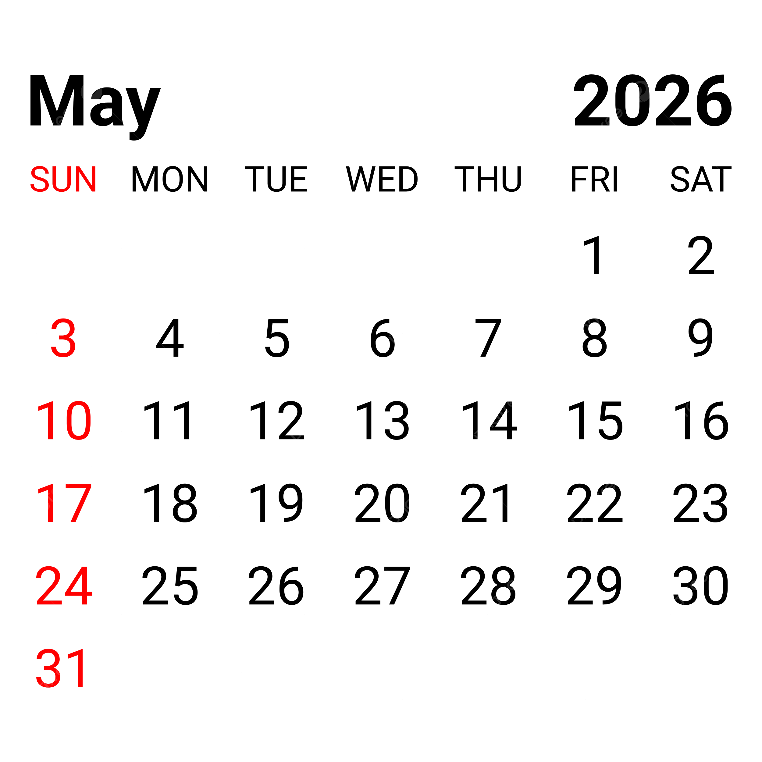 2026 May Monthly Calendar Vector 2026 May Monthly Calendar 2026 May Calendar PNG And Vector With Transparent Background For Free Download 2026 May Monthly Calendar Vector 2026 May Monthly Calendar 2026 May Calendar PNG And Vector With Transparent Background For Free Download