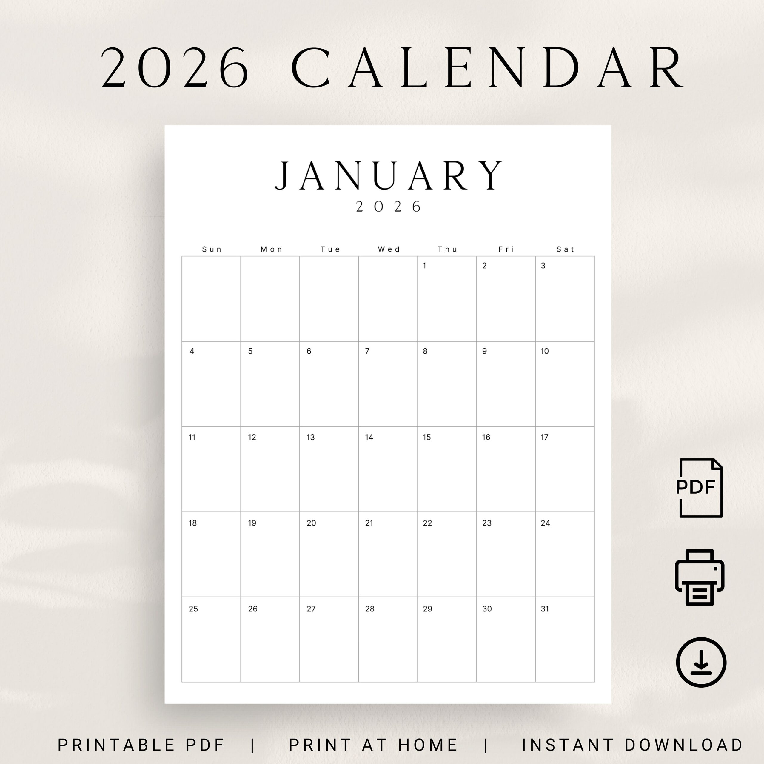2026 Printable Calendar 2026 Planner Vertical Calendar Portrait LUXE Monthly Calendar A4 Letter Size Sunday U0026 Monday Start 2026 Calendar PDF Etsy 2026 Printable Calendar 2026 Planner Vertical Calendar Portrait LUXE Monthly Calendar A4 Letter Size Sunday U0026 Monday Start 2026 Calendar PDF Etsy