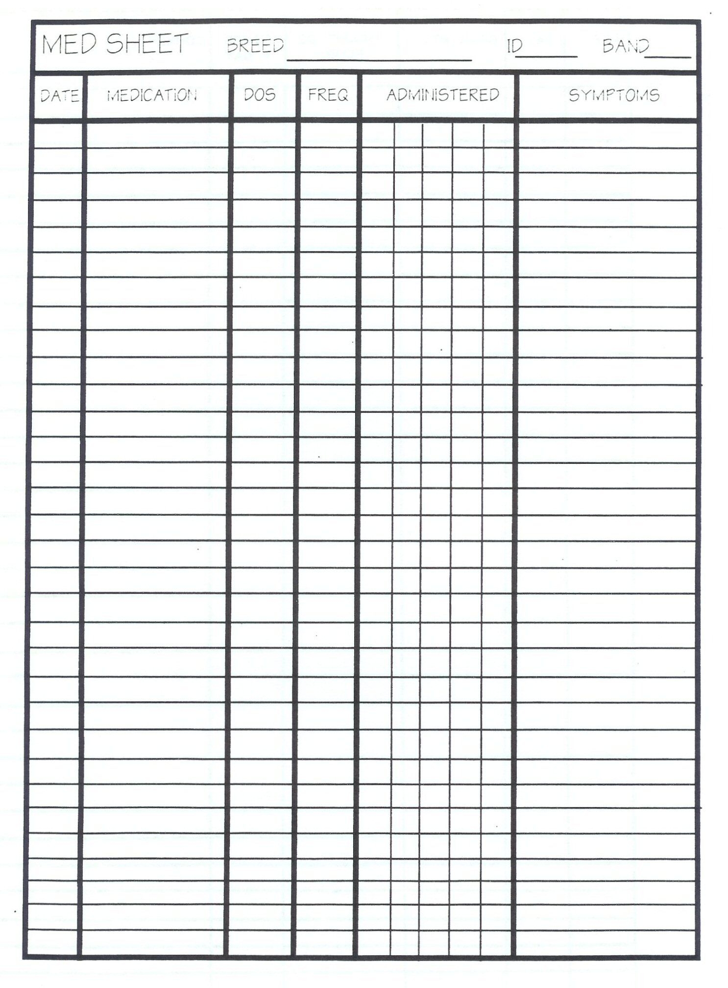 22 Blank MAR Ideas Medication Chart Medical Binder Medication Log