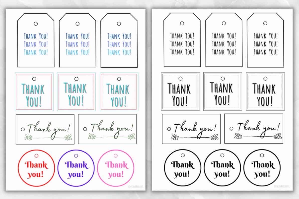 22 FREE Printable Thank You Gift Tags For Gifts U0026 Cards Love Our Real Life 22 FREE Printable Thank You Gift Tags For Gifts U0026 Cards Love Our Real Life