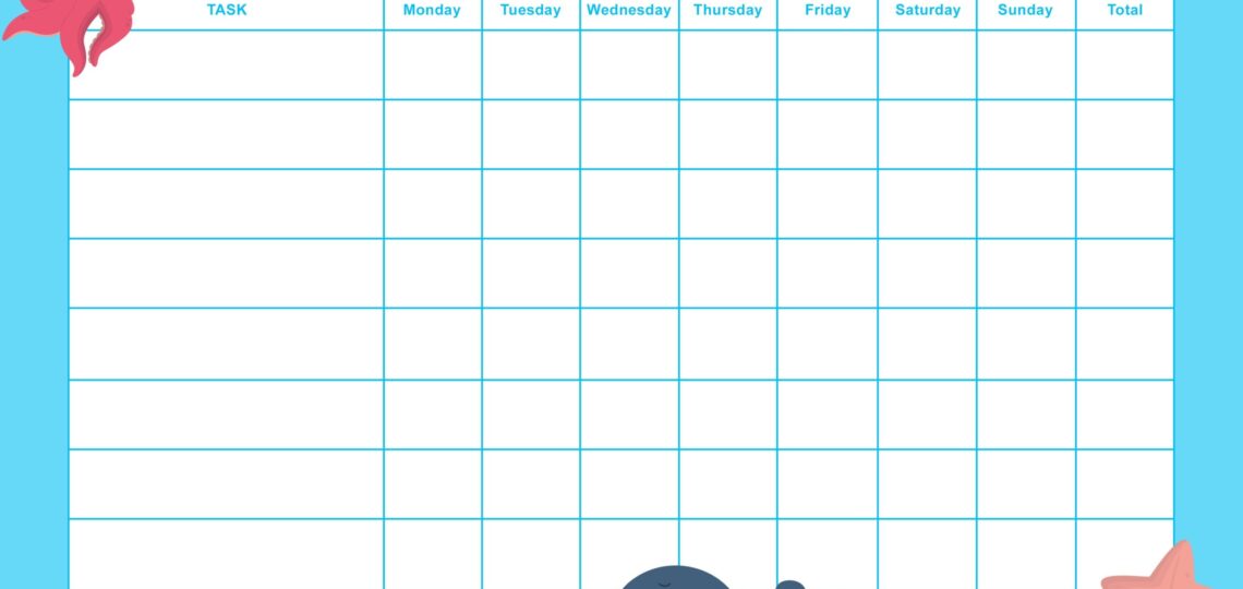 22 Printable Reward Charts For Kids PDF Excel U0026 Word