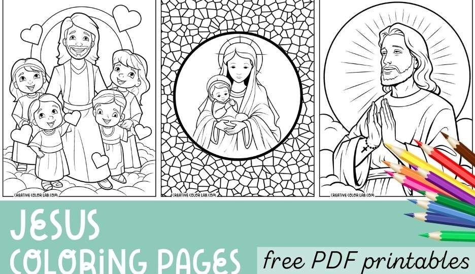 24 Jesus Coloring Pages Free PDF Printables