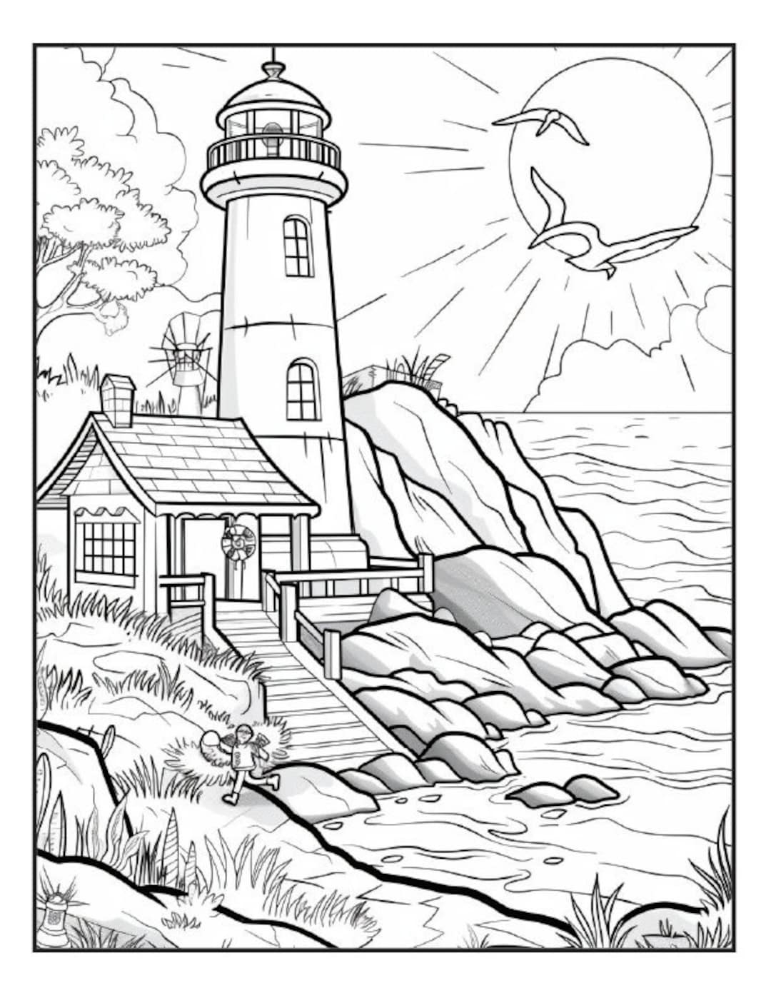 Free Printable Lighthouse Template Printable Free Printable Lighthouse Template Printable