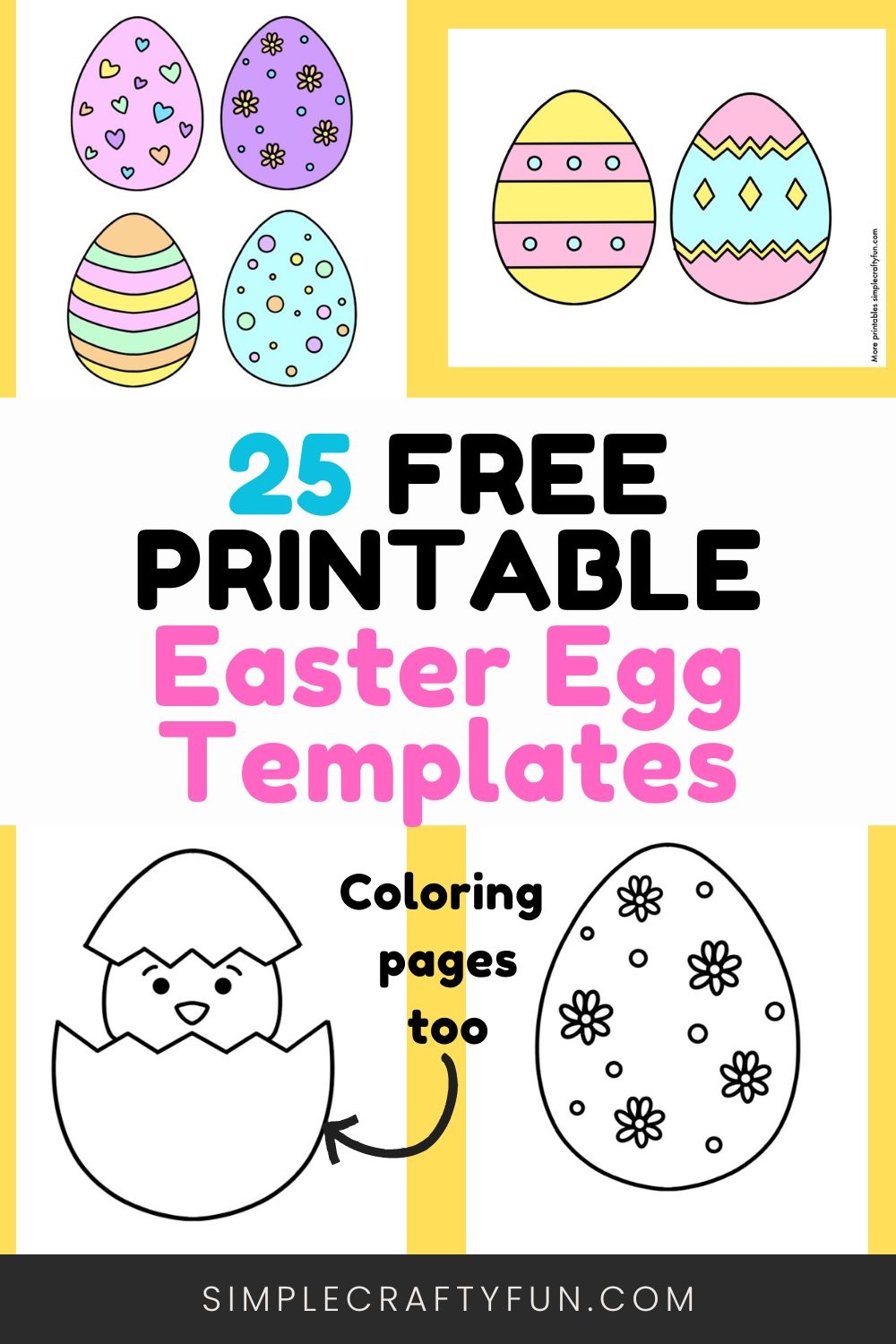 25 Easter Egg Printable Templates And Coloring Pages 25 Easter Egg Printable Templates And Coloring Pages