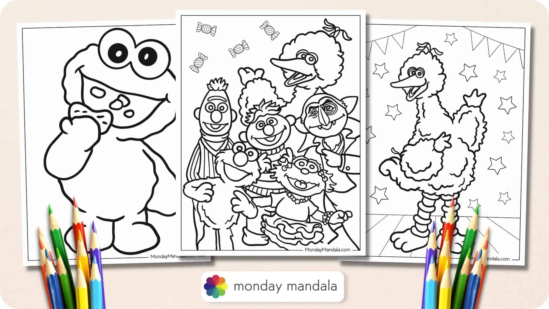 Free Printable Sesame Street Coloring Pages
