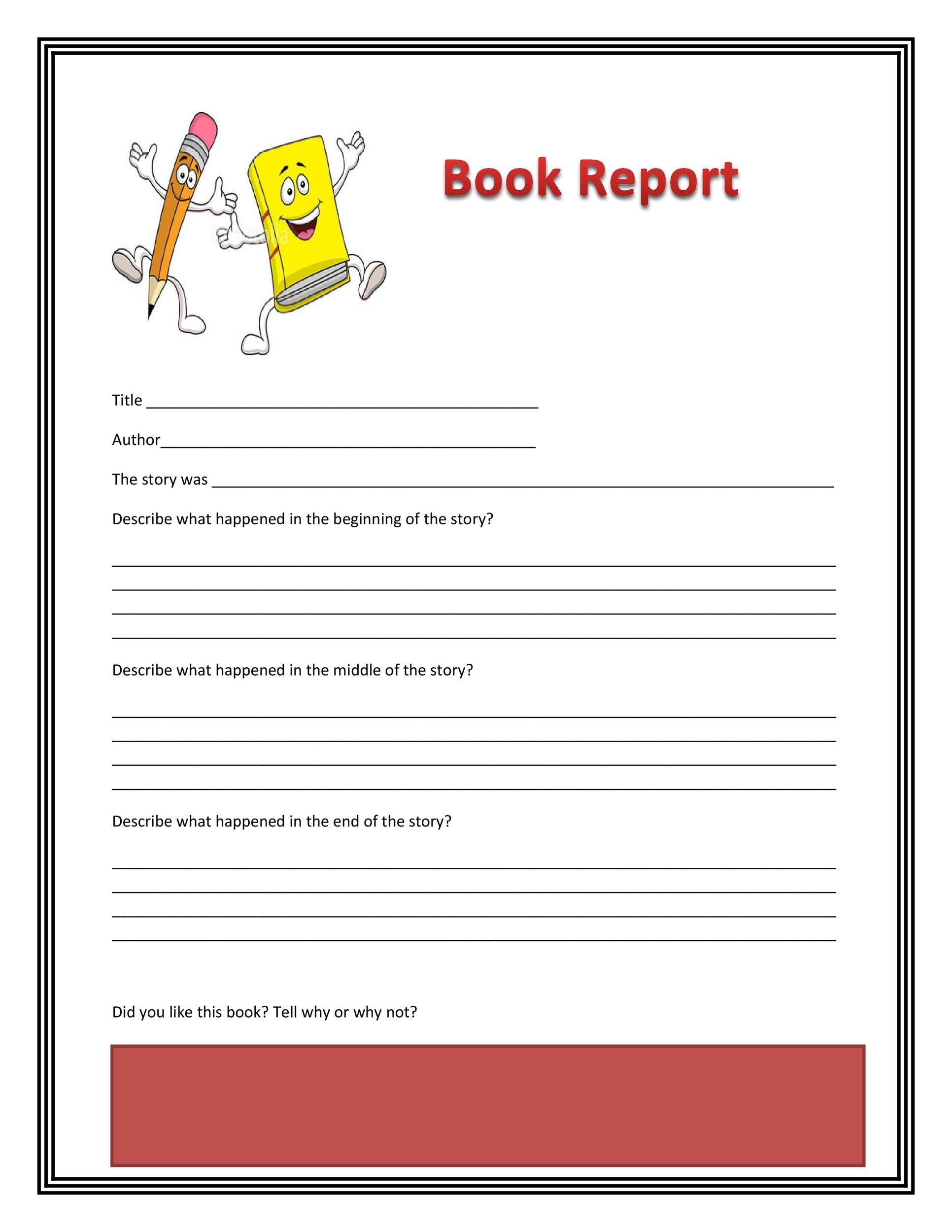30 Book Report Templates U0026 Reading Worksheets 30 Book Report Templates U0026 Reading Worksheets