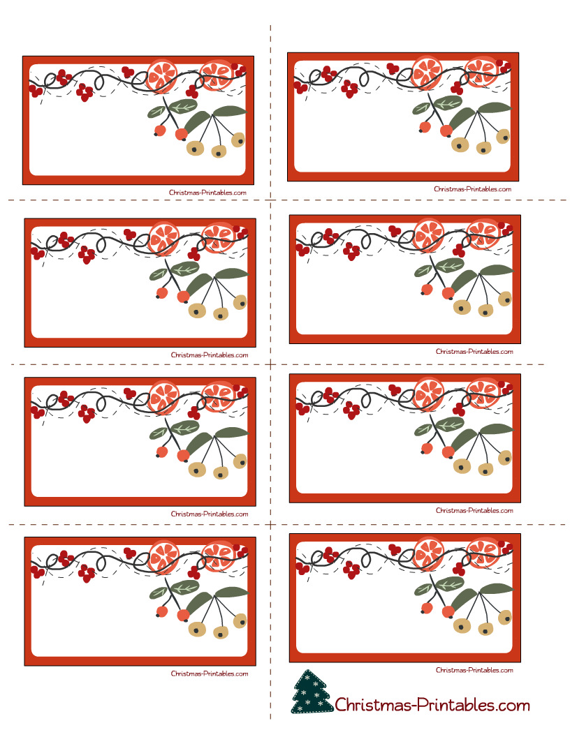 30 Free Printable Christmas Labels 30 Free Printable Christmas Labels