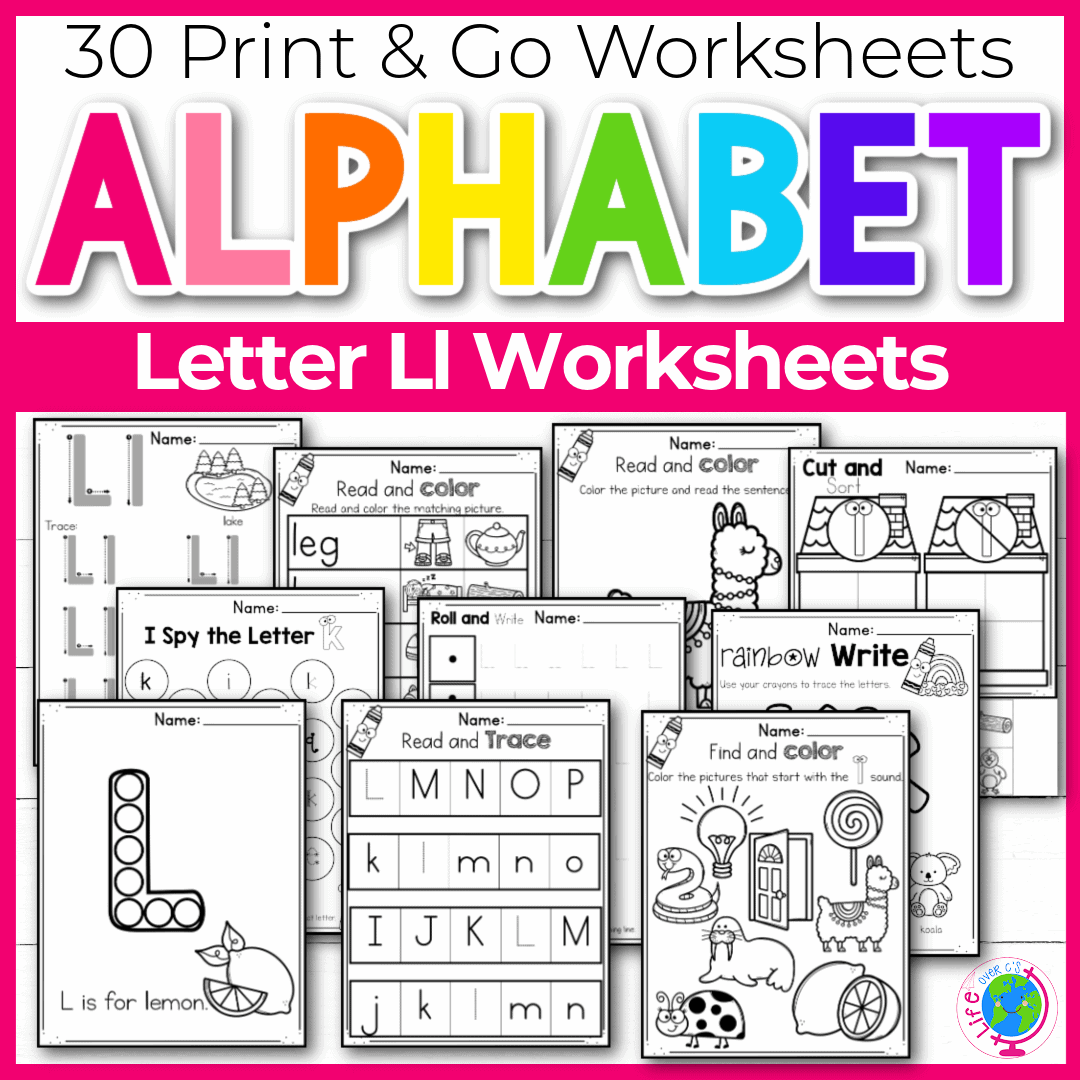 30 Free Printable Letter L Alphabet Worksheets For Kids