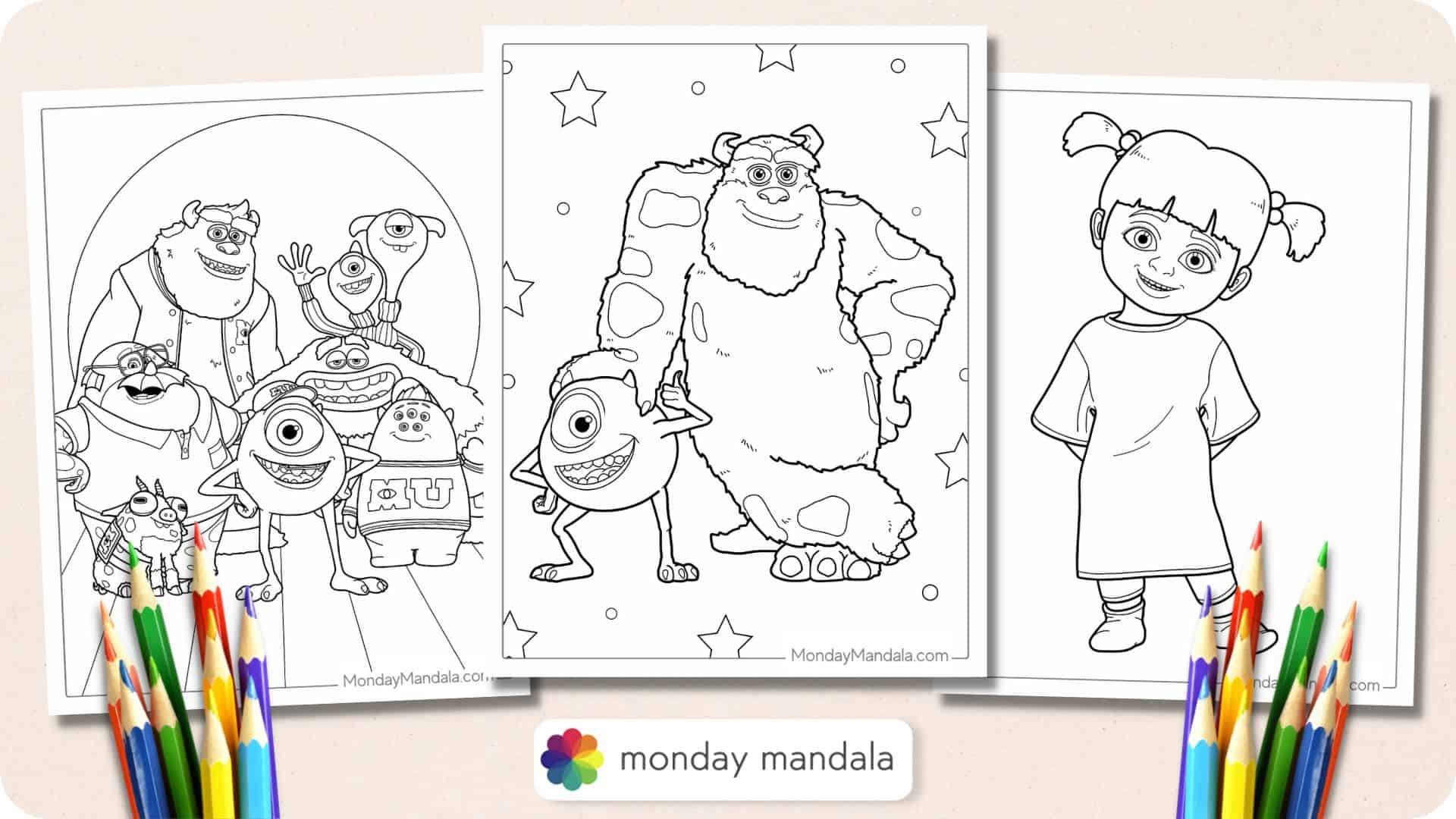 30 Monsters Inc Coloring Pages Free PDF Printables 