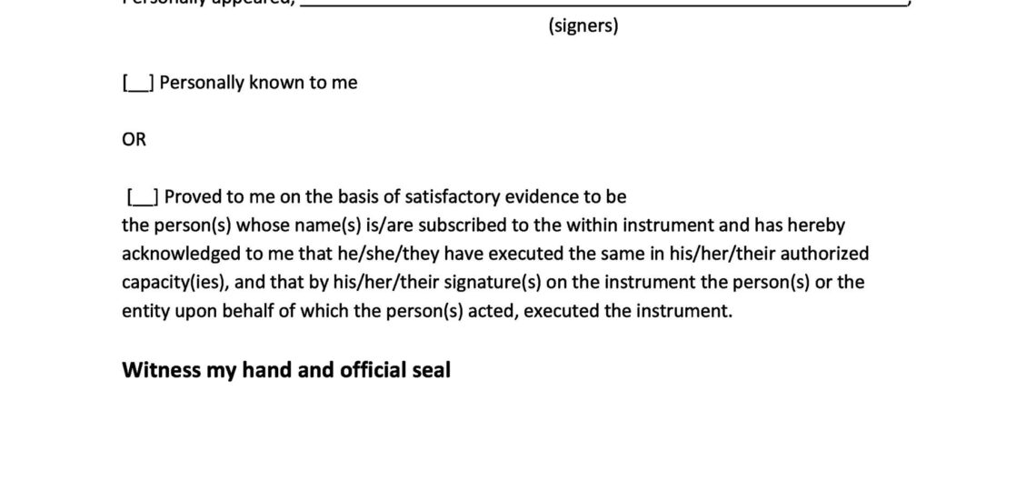 30 Professional Notarized Letter Templates TemplateLab