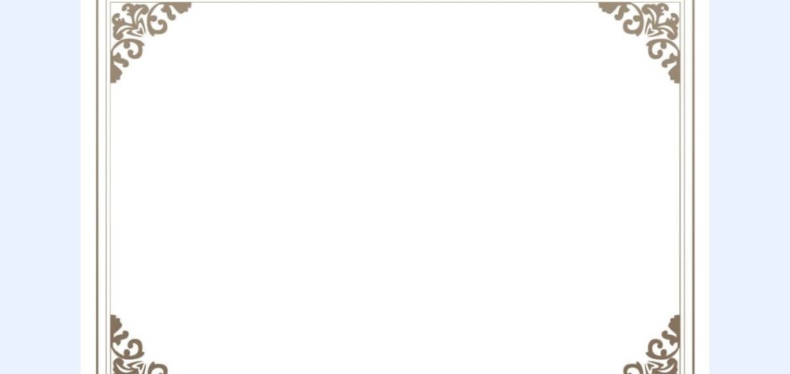 33 Free Certificate Borders To Download Worksheets Library