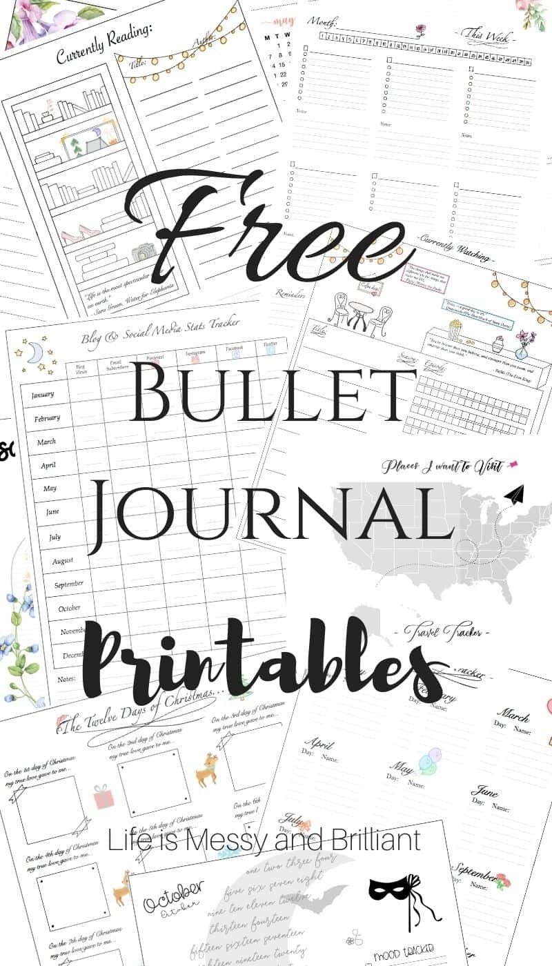 35 Free Bullet Journal Printables To Stay Organized And Inspired
