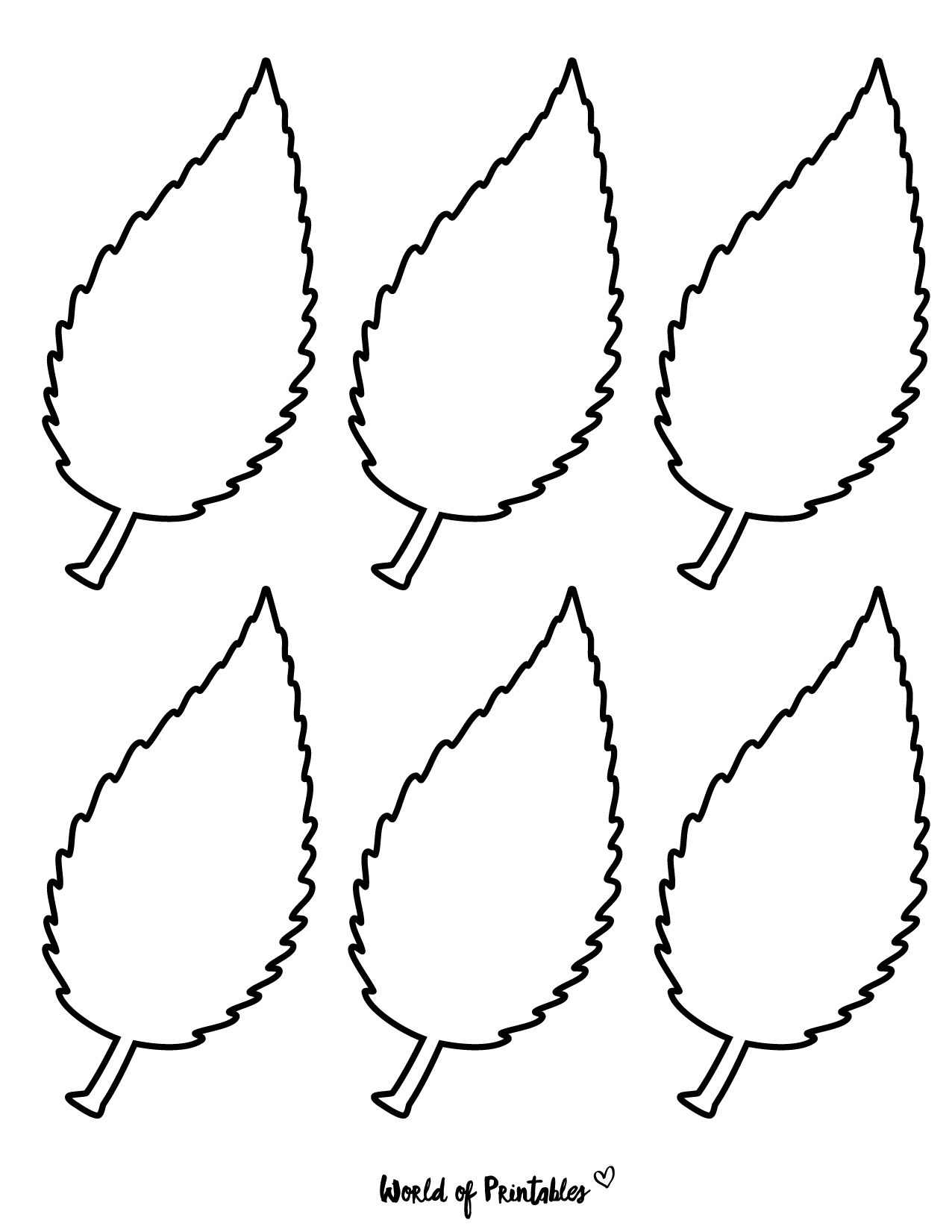 37 Printable Leaf Templates Outlines U0026 Shapes Free World Of Worksheets Library