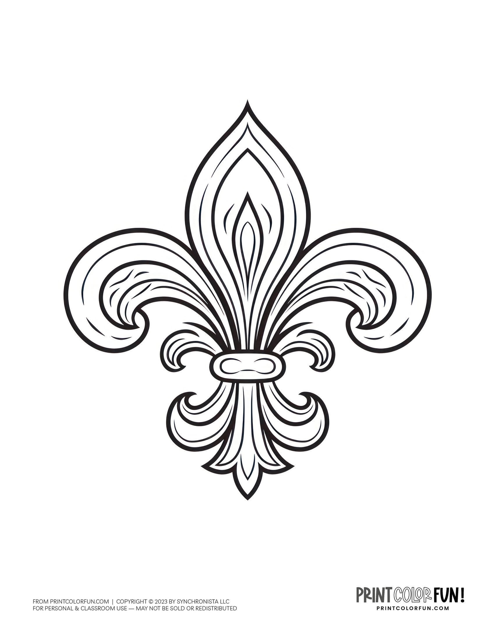 38 Fleur de lis Coloring Pages Clipart Images U0026 Design Stencils At PrintColorFun